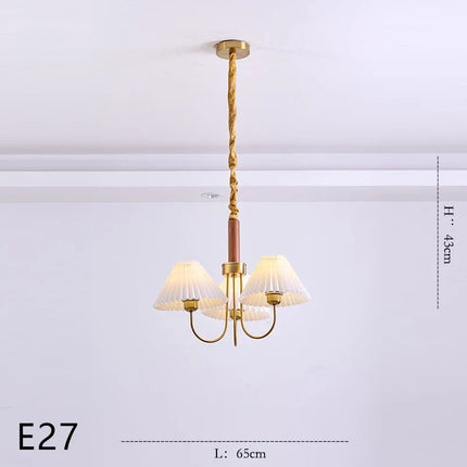 Lustre suspendu en bois pour décoration lumineuse — LZ4XJ9
