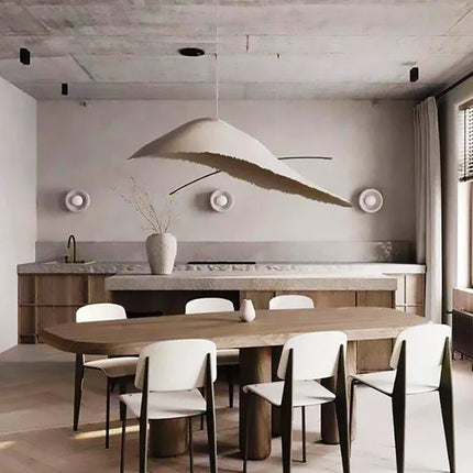 Lustre LED nordique style wabi sabi pour décoration rétro intérieure — LZ4X9P2
