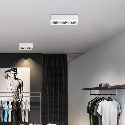 Plafonnier LED carré anti-éblouissement à fixation murale — LZ4X9P