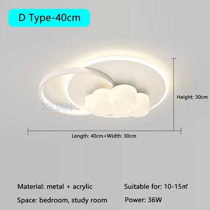 Plafonnier minimaliste avec suspension bulle et lustre nuage — LZ4X9P