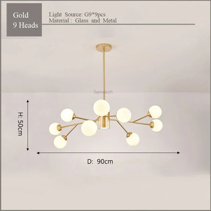 Lustre LED élégant pour éclairage intérieur moderne — LZ4X9T2