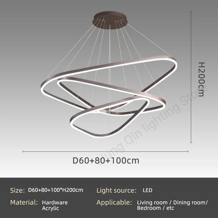 Suspension design moderne pour éclairage intérieur élégant — LZ4XJ9