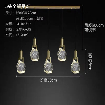 Suspension en cristal de luxe pour décoration intérieure raffinée — LZ4X9QJ2