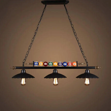 lustre rétro pour bar et billard décoration créative nostalgique