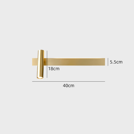 Applique murale LED minimaliste avec spot Irvinne — LZ4X9Q