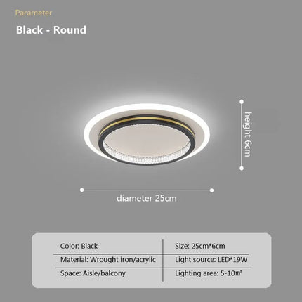 Plafonnier LED moderne au design nordique créatif — LZ4X9P2