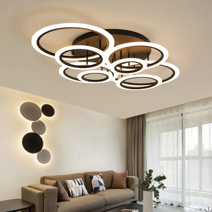 Lustre suspendu anneau moderne pour éclairage intérieur décoratif — LZ4X9M