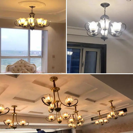Lustre suspension cristal rétro pour décoration intérieure — LZ4G7XQ