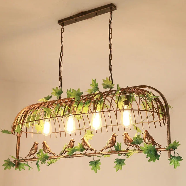 Lustre industriel rétro suspendu pour plantes en pot créatif — LZ4X9Q2