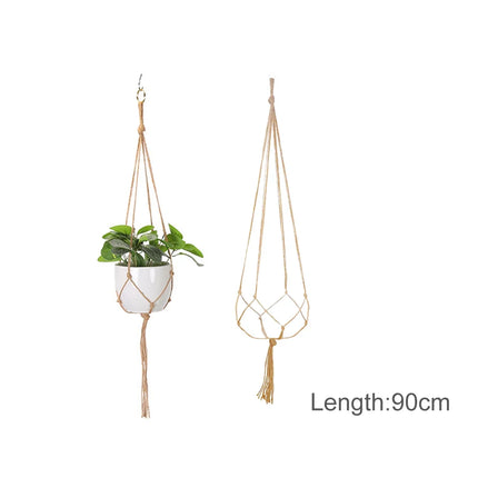Suspension macramé naturelle pour plantes et décoration murale — LZ4X9T2