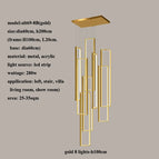 8 lumières-100cm (or) / Application pour téléphone à intensité variable