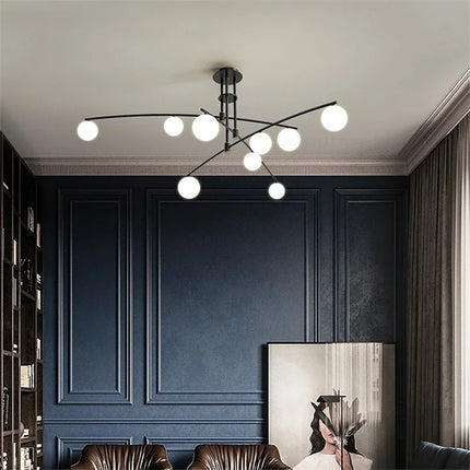 Lustre LED moderne en verre pour salon et cuisine Youlaike — LZ4P9XQ