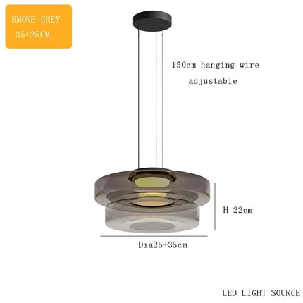 Lustre en verre minimaliste italien