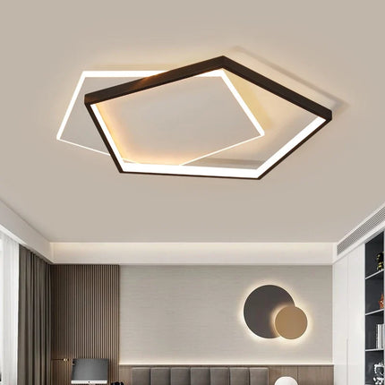 Plafonnier LED ultra mince moderne avec télécommande — LZ4X9M
