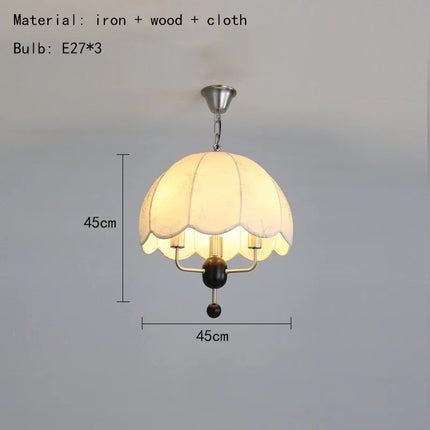 Suspension en tissu style nordique pour éclairage moderne — LZ4X9T