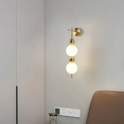 Applique murale LED en métal avec boule acrylique et variateur d’intensité — LZ4X9P2