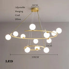 White Light / 12 Balls Gold
