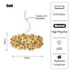 D78cm-Gold / White light