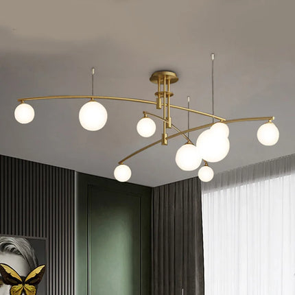 Lustre suspension en métal et verre pour cuisine — LZ4M9Q2