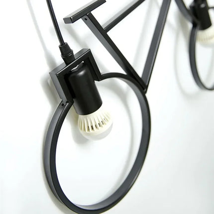 Suspension moderne en fer forme de vélo pour décoration intérieure — LZ4X9T