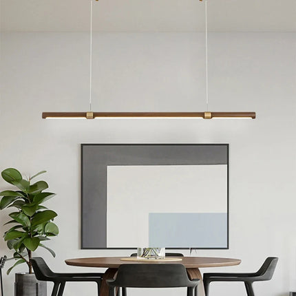 Suspension minimaliste en bois et métal à hauteur réglable — LZ4X9P