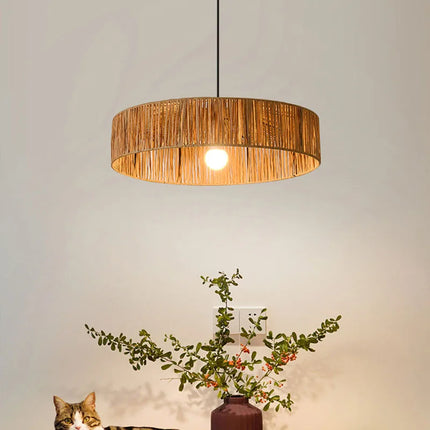 Suspension en rotin style Asie du Sud-Est avec cordon ajustable — LZ4X9TQ