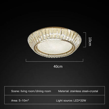 Plafonnier en cristal luxe au design nordique pour intérieur — LZ4X9M