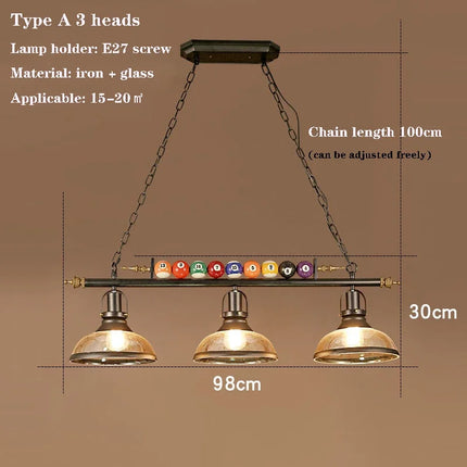 Lustre suspension rétro créatif pour restaurant, bar et boutique — LZ4X9Q2