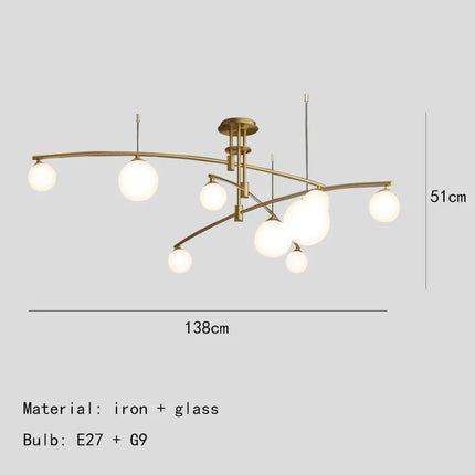 Lustre suspension en métal et verre pour cuisine — LZ4M9Q2