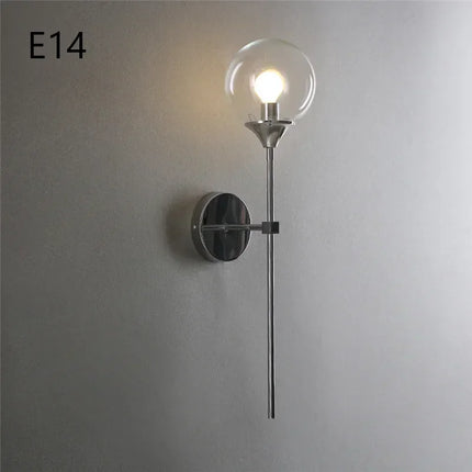 Applique murale design en verre et chrome doré pour intérieur — LZ4T9Q2