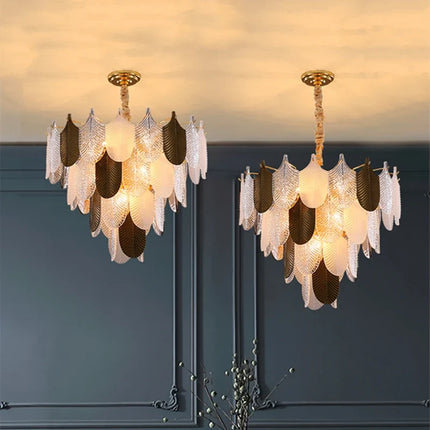 Lustre suspension LED en verre acrylique design — LZ4X9T1