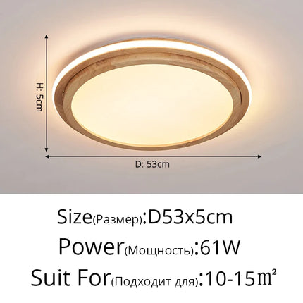 Plafonnier LED au design japonais pour entrée et couloir — LZ4X9P2