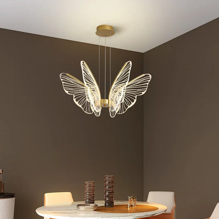 Lustre LED papillon au design nordique moderne pour intérieur — LZ4X9T2
