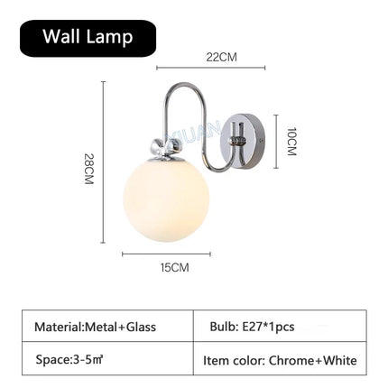 Lustre moderne en chrome avec suspension en verre transparent — LZ4X9B