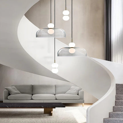 Suspension en verre au design nordique pour intérieur moderne — LZ4XJ9