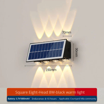 Applique murale LED solaire étanche pour extérieur jardin et rue — LZ5T9Q2