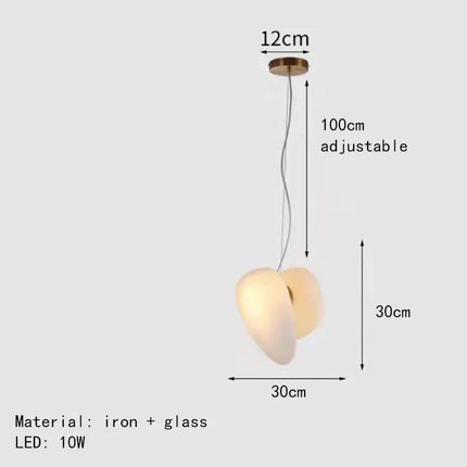 Lustre suspension LED en verre style nordique pour hôtel — LZ4V9QJ