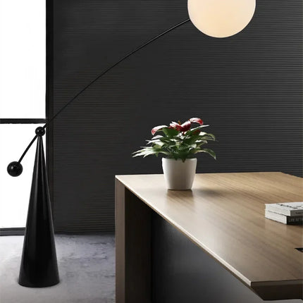 Lampadaire nordique moderne avec télécommande pour intérieur — LZ4X9P2