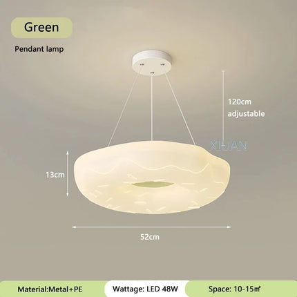 Plafonnier créatif en forme de beignet pour chambre d’enfant — LZ4X9P2