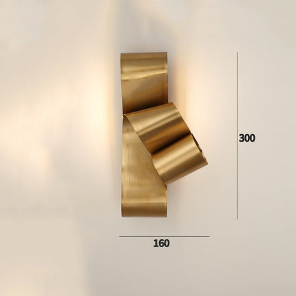 Applique murale design dorée forme nœud Ilba — LZ4X9P2