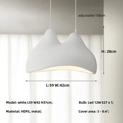 Suspension Nordique style Wabi Sabi E27 pour décoration maison LED — LZ4X9T