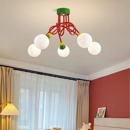 Plafonnier 3D lune bulle pour chambre enfant ambiance magique — LZ4X9Q