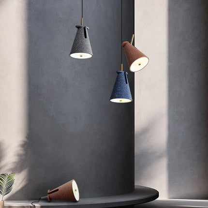 suspension nordique en terrazzo pour un éclairage moderne