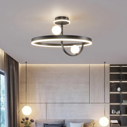 Plafonnier LED décoratif en fer style nordique moderne — LZ4X9P