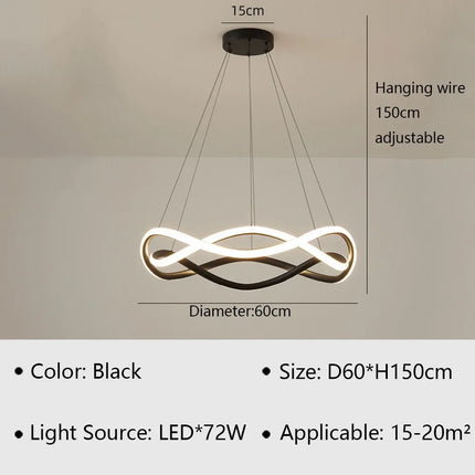Suspension LED moderne pour décoration intérieure élégante — LZ4X9P