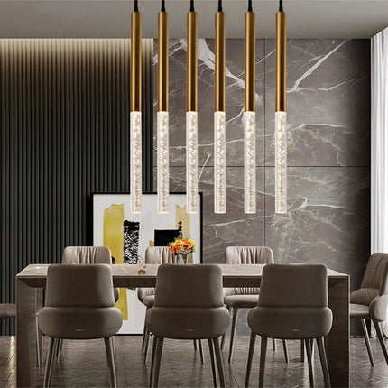 Suspension LED tube à bulles en acrylique pour intérieur — LZ4X9P