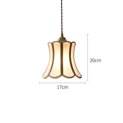 Suspension LED nordique en verre et cuivre moderne — LZ4X9T2
