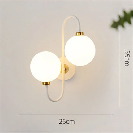 Applique murale moderne en métal et verre style nordique — LZ4X7Q9