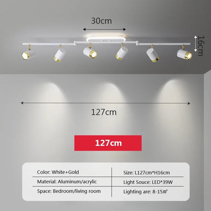 Plafonnier LED moderne avec bande lumineuse décorative pour intérieur — LZ4X9T