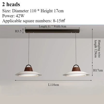 Lustre suspension nordique moderne avec éclairage LED intégré — LZ4X9T2